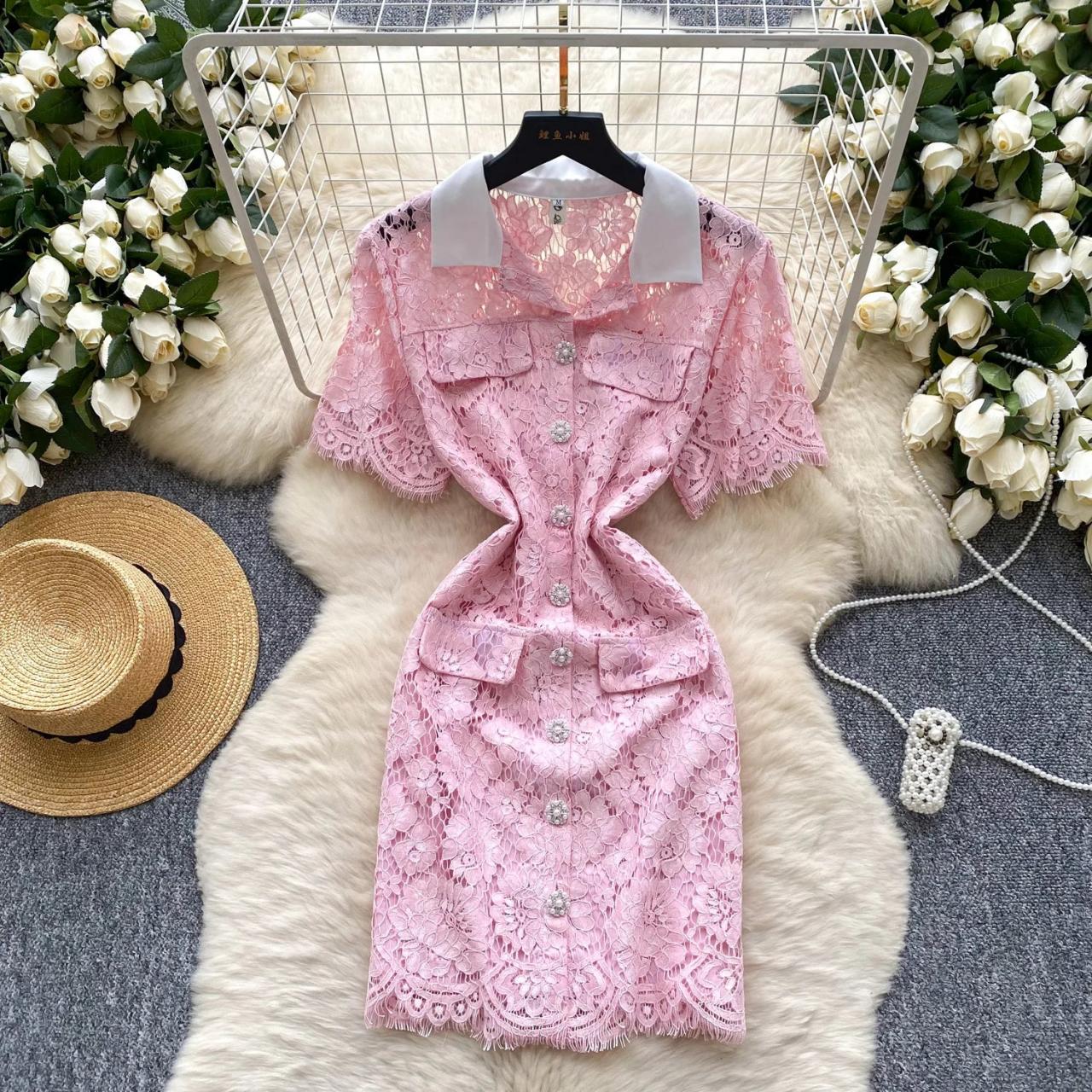 sau lee rosana lace dress Rosana Lace Dress – SAU LEE main image 1