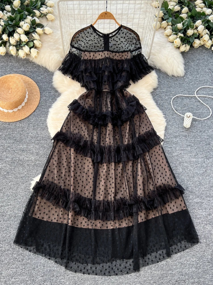 black sheer flowy dress Petal and Pup Women's Bloom Strapless Maxi Dress main image 1