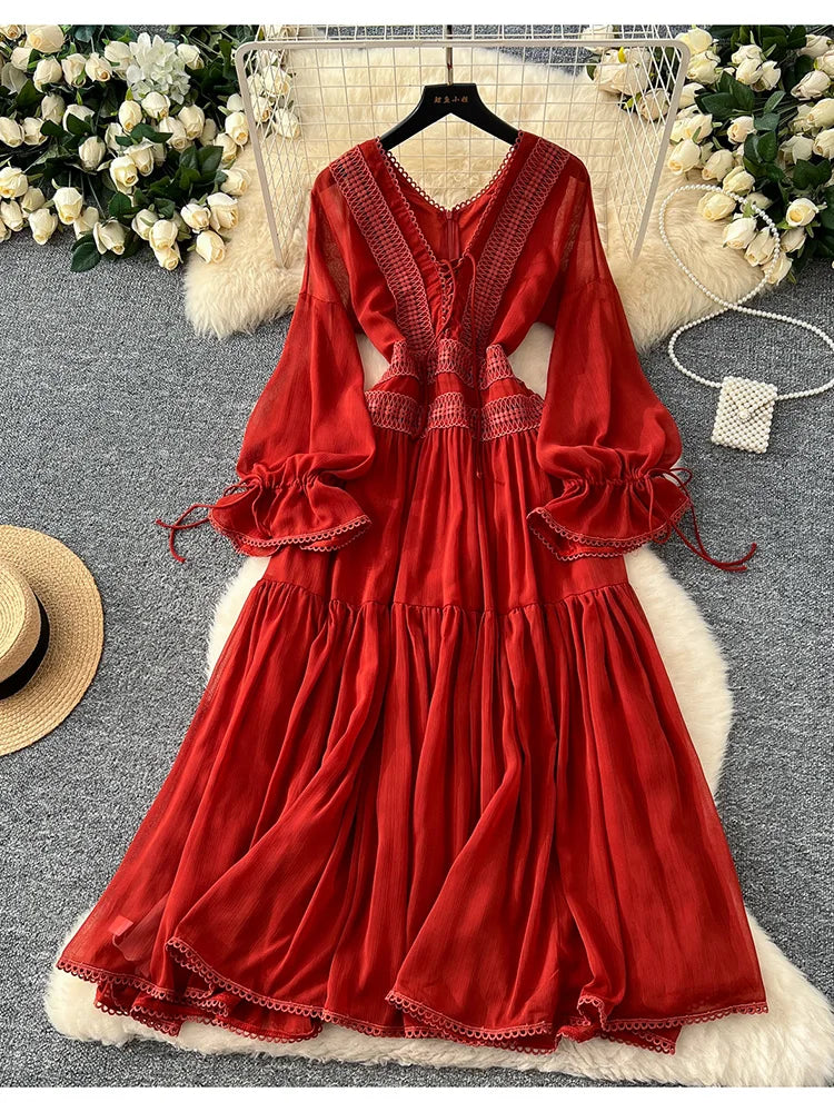 lace trim satin mini dress in red Satin Slip Mini Dress with Lace Trim – Reign Boutique