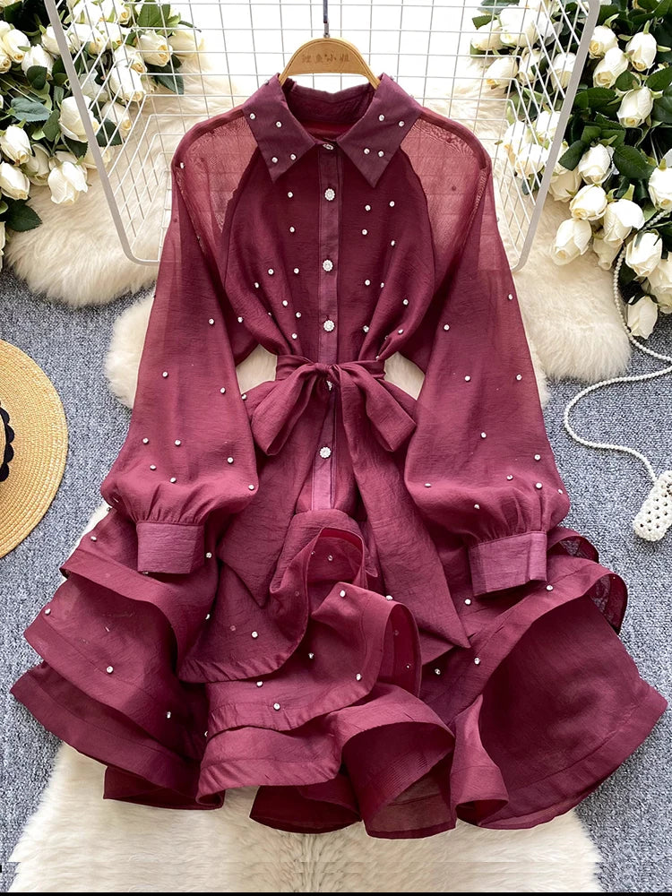 elegant burgundy dress Elegant Burgundy Velvet A-line Lace-up Floor Length Party Dress, Dark Red  Evening Dress Prom Dress main image 0