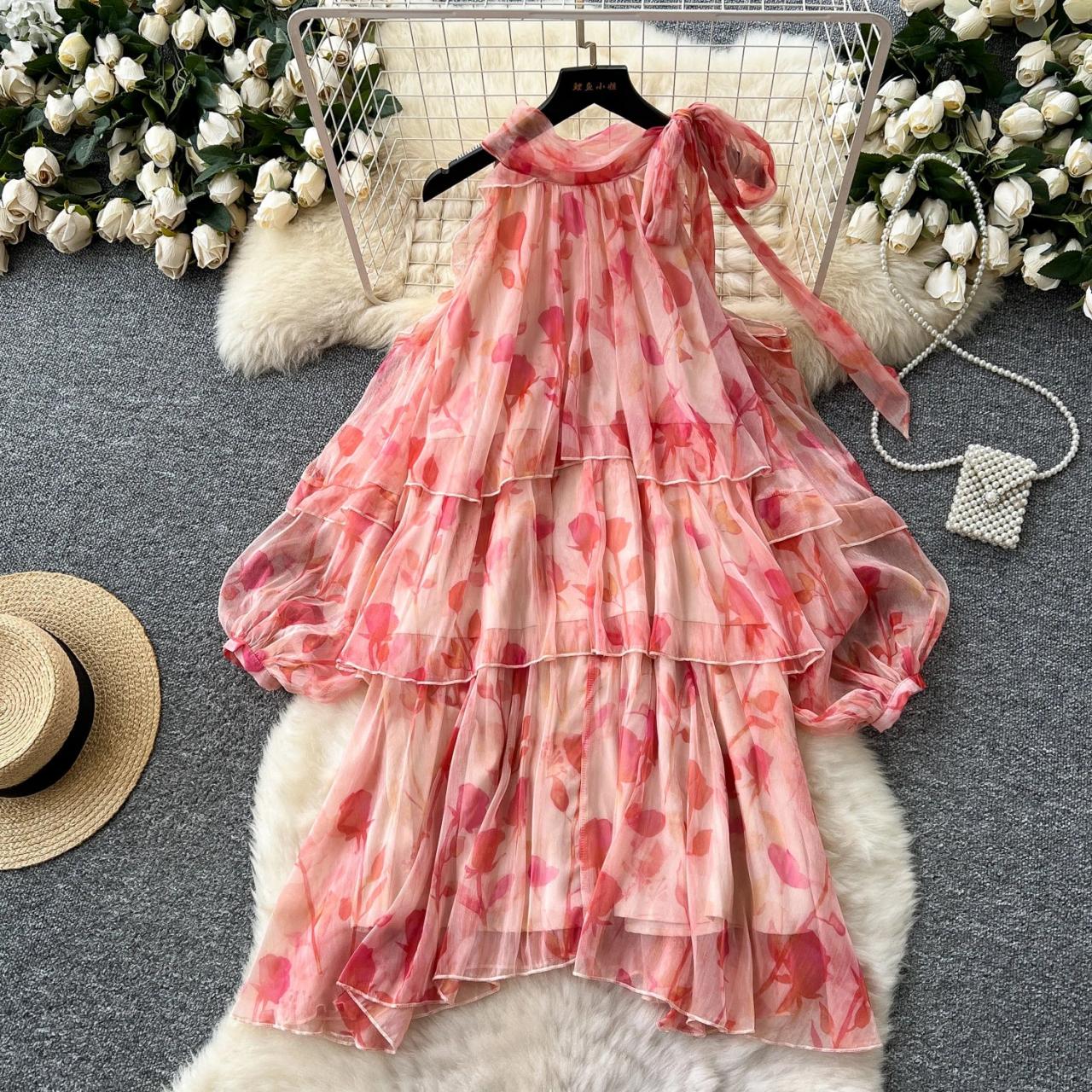 dress with layers of ruffles Nae73 Strutten' Cover Up Beach Dress main image 0