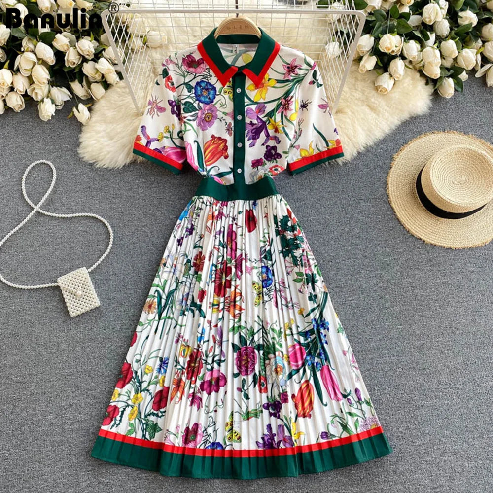 strapless open back dress Ysabela Short Sleeve Pleated Fit Midi Fit and Flare main image 1