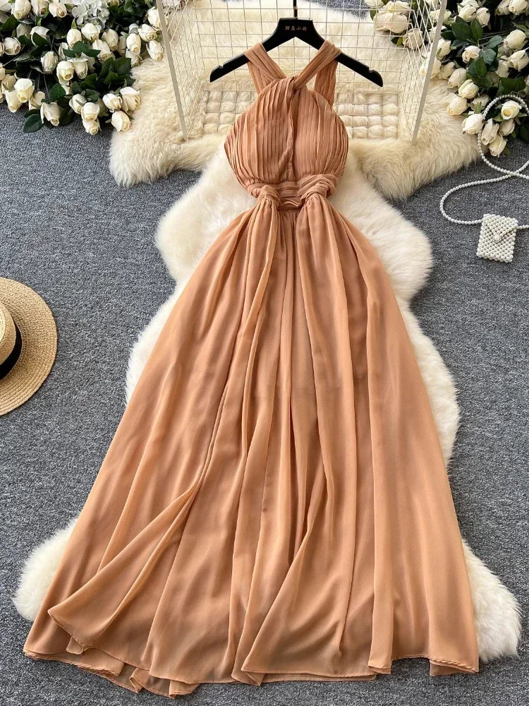 slim fit dress slacks Off-Shoulder Flowy Chiffon Spring A-Line Beach Wedding Dress main image 1