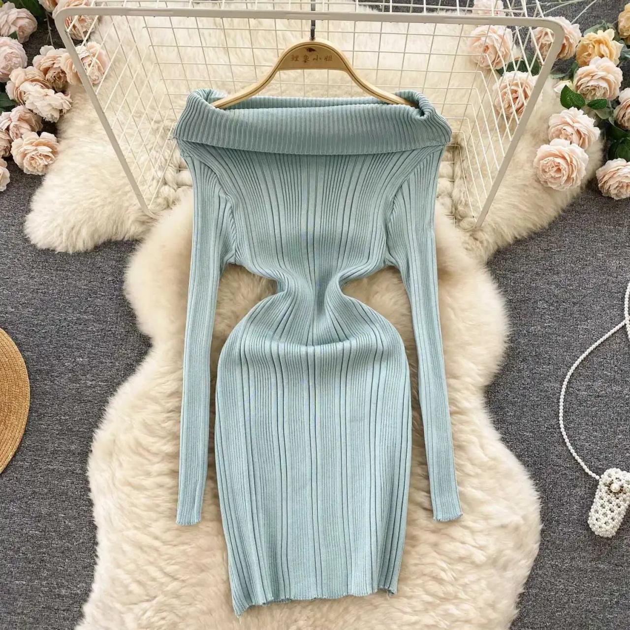 blue dress for baby girl Momyknows Pink Off Shoulder Bandeau Pleated Bodycon Puff Sleeve Evening Gown Baby Shower Maternity Maxi Dress Pink / L main image 0