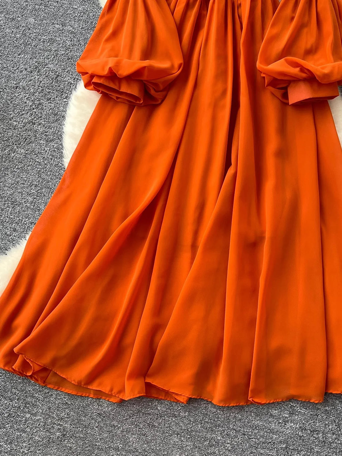 strapless open back dress Plus Size 1960s Bow Patchwork Sleeveless Mod Dress Orange