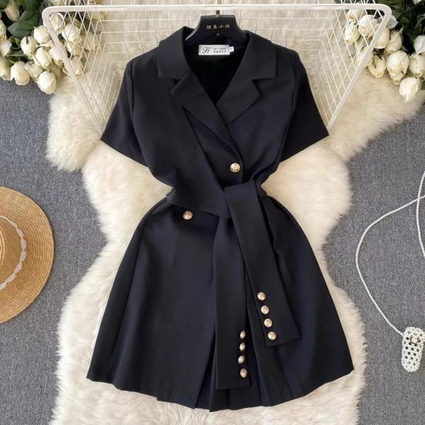 short sleeve coat dress LILYSILK Trenchcoat-Inspired Silk Dress - for Women - Oak Silk Linen
